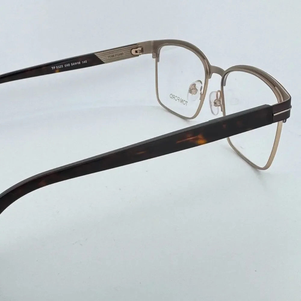 Tom Ford Eyeglass Frames TF5323 048 Dark Brown Square Blue Light Block 54mm